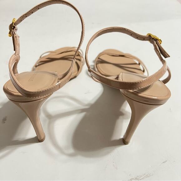 Stuart Weitzman Nude Starla 80 Patent Sandal Size 9 - Picture 11 of 13